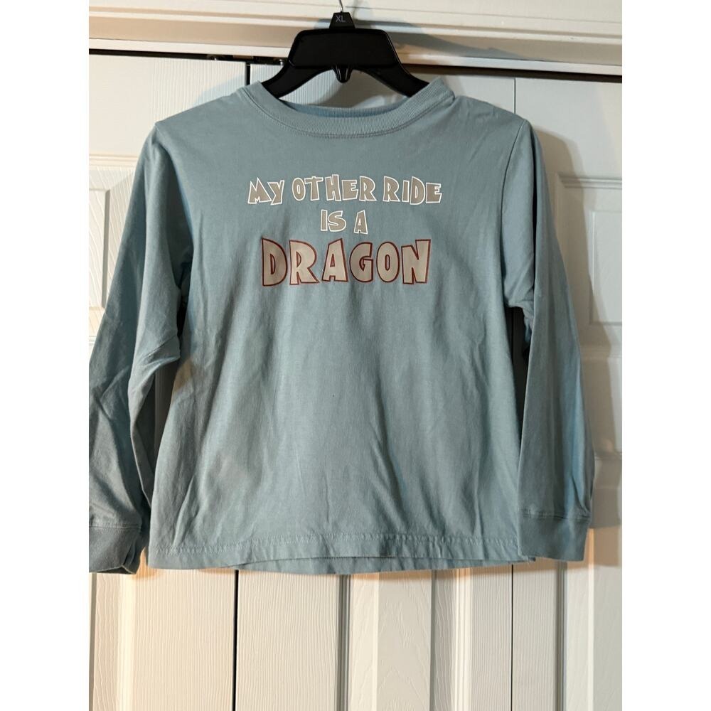 Gymboree Size 7 My other Rise is a Dragon Boys Long Sleeve Shirt